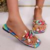 Женские летние тапочки, уличные шлепанцы, балетки, новые красочные корейские сандалии, туфли без застежек, большой размер 35-43, mujer verano zapatos