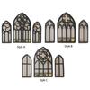 3 Pieces Gothic Wall Mirrors Baroque Style Goth Room Decor Arched Wall Mirrors for Bathroom Bedroom Living Room Home Decor