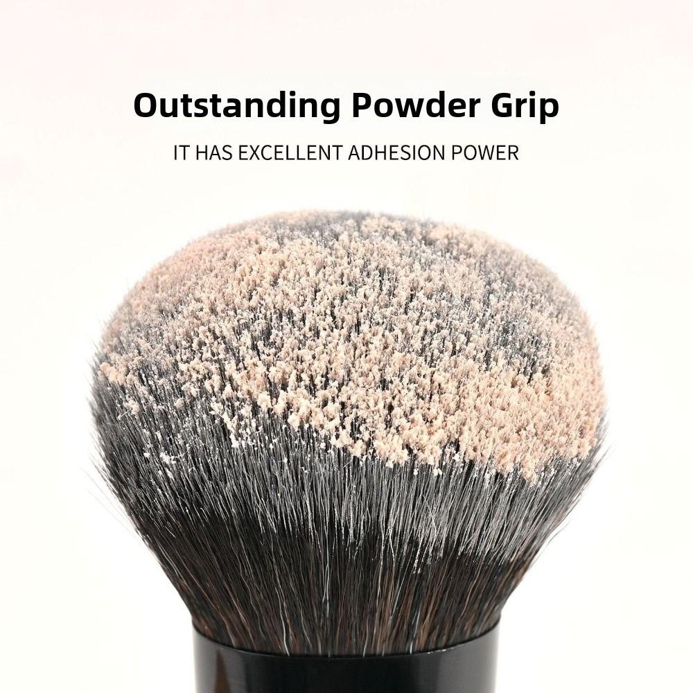 Portable Face Brush with High-density Synthetic Fibers Professional Makeup Application for Women