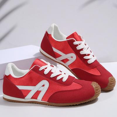 Мода Мода Ретро Женская обувь 2025 Весна Новые Туфли на плоской подошве с круглым носком Простые Темпераментные Женские кроссовки Противоскользящая Женская повседневная обувь