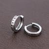 Fashion Norwegian Viking Rune Hoop Earrings for Men Woman Stainless Steel Unisex Nordic Huggie Hoop Earring Retro Charm Jewelry
