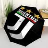 Juventus FC logo Print Automatic Umbrella, 8 Rib Iron Frame, Plastic Handle, Suitable for Outdoor Travel &Daily , Ideal Gift
