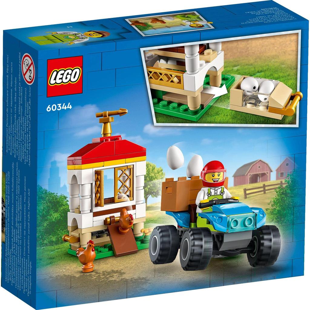 LEGO City Курятник 60344, Игрушка, Строительные блоки, Подарок, Животные, Для мальчиков и девочек, Возраст 5 лет и старше