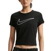 Клубные футболки с коротким рукавом Nike NSW HBR MD Мягкие удобные с круглым вырезом с принтом Женские топы HV5003-011