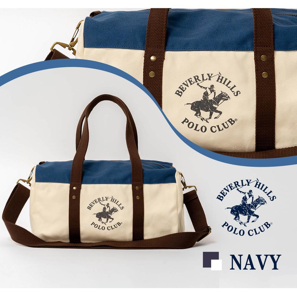 Сумка через плечо Hills Polo, холщовая сумка-тоут, большая холщовая сумка большой емкости, 10 л, простой карман, в комплект входит ремень через плечо, сумка через плечо, темно-синяя, брендовая [Beverly