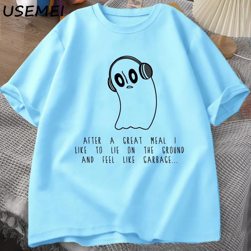 Napstablook Galaxy Undertale Музыкальная футболка Мужская летняя хлопковая футболка с короткими рукавами Повседневная футболка с круглым вырезом Мужская уличная одежда