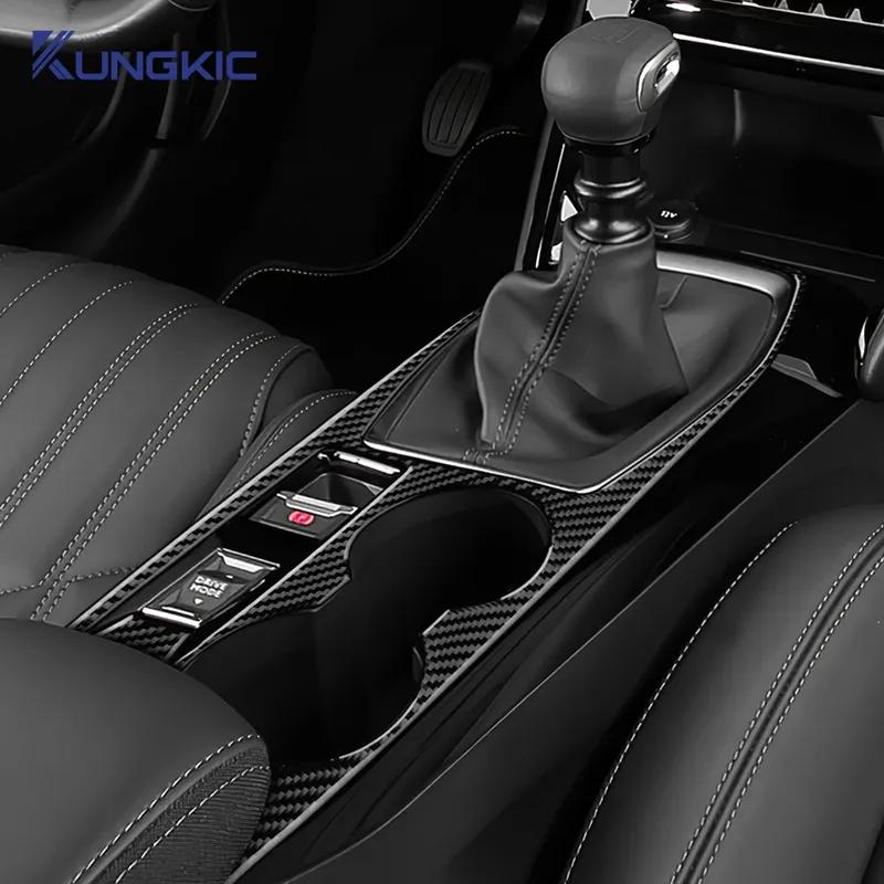 Для Peugeot 208     2024 2025 Настоящая Мягкая Карбоновая Наклейка Панель Отделки Рычага Переключения Передач Автомобиля LHD RHD Ручная Автоматическая