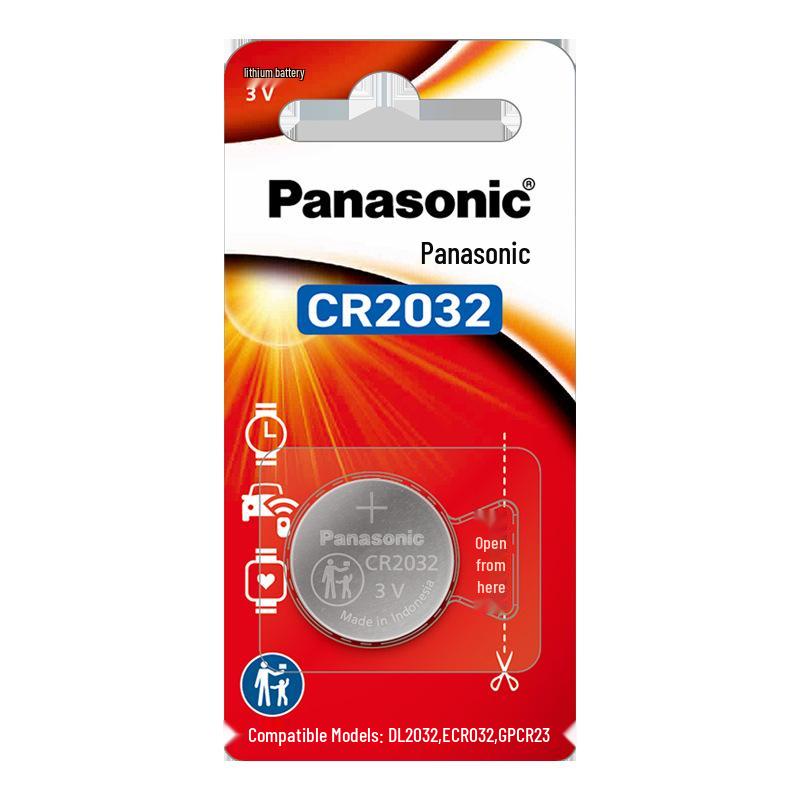 Блистерная упаковка кнопочных элементов Panasonic CR2032/CR2025/CR1632/CR2450