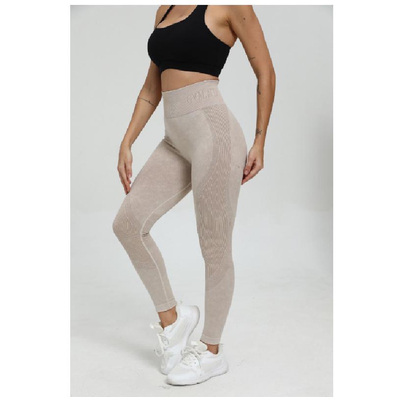 Новые матовые персиковые бесшовные брюки для йоги с эффектом ягодиц для женщин, облегающие леггинсы с надписью для фитнеса, упражнений, йоги для женщин