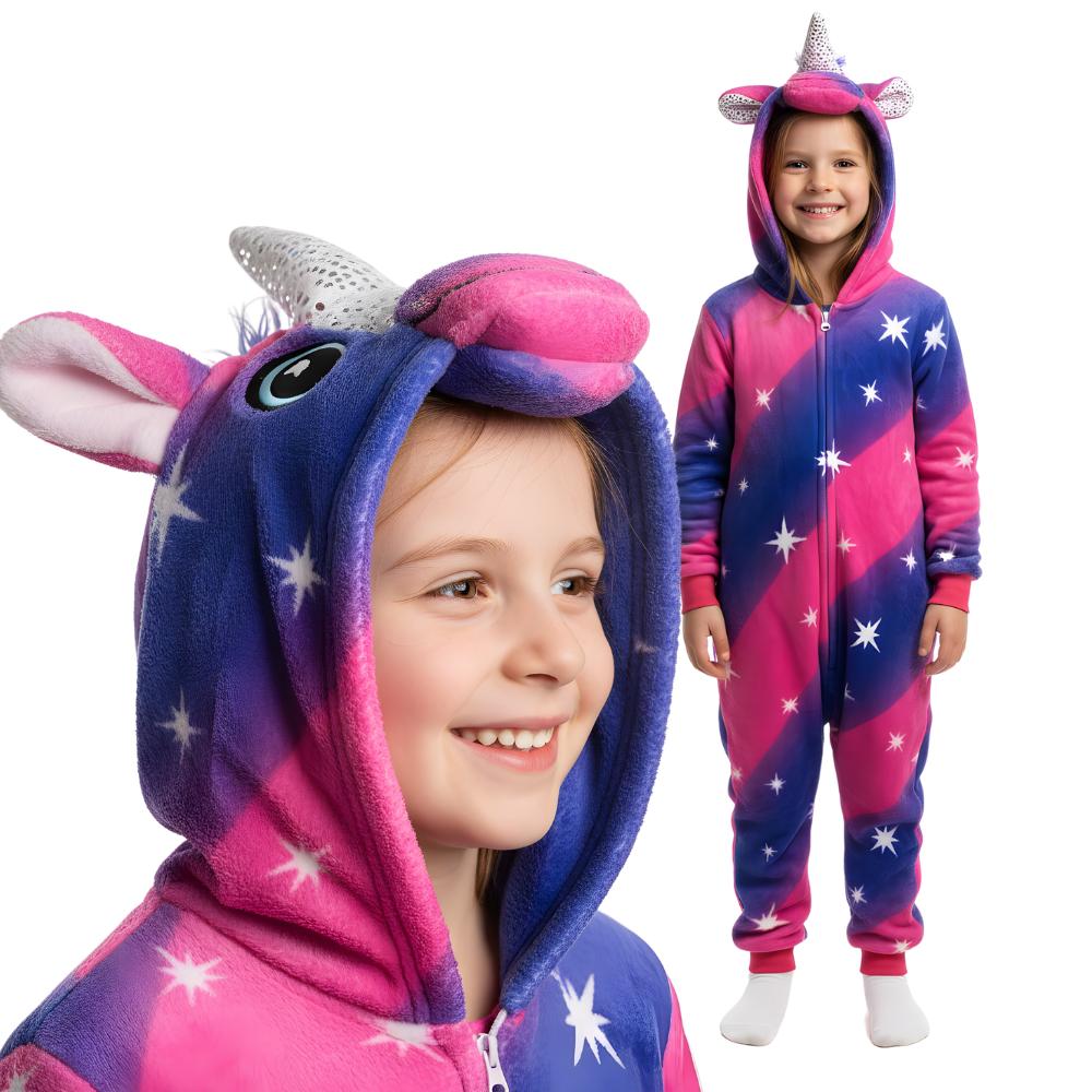 Piżama Onesie Kigurumi Kostium Przebranie Pegaz Dzieci 95 - 105Cm