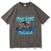 Fashion Tralalero Tralala Funny Shark with Shoes Meme T Shirts Men Casual Humor Tshirt Man Gothic Vintage Short Sleeve Tshirt