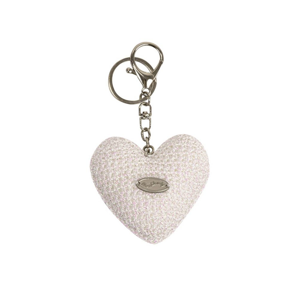 Slowslowly No.217 / Chubby Metallic Heart Key Ring _ Aurora