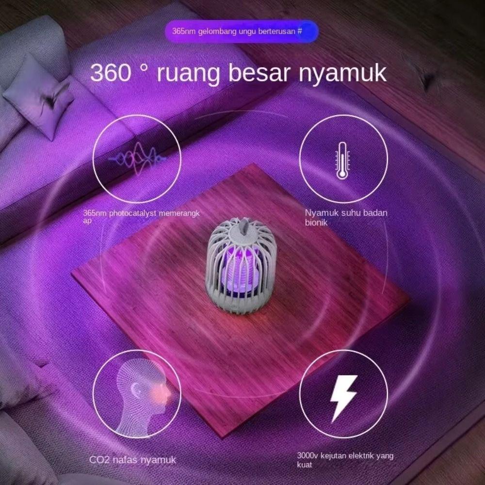 Low-Voltage Mosquito Lamp Cordless Plug-in Mosquito Killer Bug Catcher Device  Camping Light