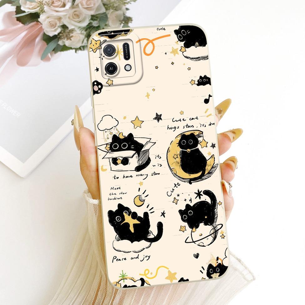 Для Oppo A16k CPH2421 Чехол Для Oppo A16e CPH2421 Чехол Модный Мультяшный Милый Смешной Расписной Силиконовый Чехол Для Телефона