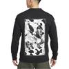 Nike SS22 ACG Коллекция Свитшот с абстрактным принтом скал с круглым вырезом Мужские Топы Черный DQ4962-010