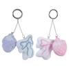 Sweet Plush Strawberry Bowknot Keychain Pendant Fashion Lovely Hangings Ornament Keyring Backpack Decoration Charm