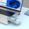 iMICE Беспроводная Bluetooth 2,4G мышь, магнитная открытая прозрачная игровая мышь для игр, три режима подключения для офиса, поддержка перезарядки