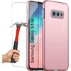 Blue Case for Samsung Galaxy S10e with 2 Scratch-Resistant Tempered Glasses Ultra Slim Shockproof