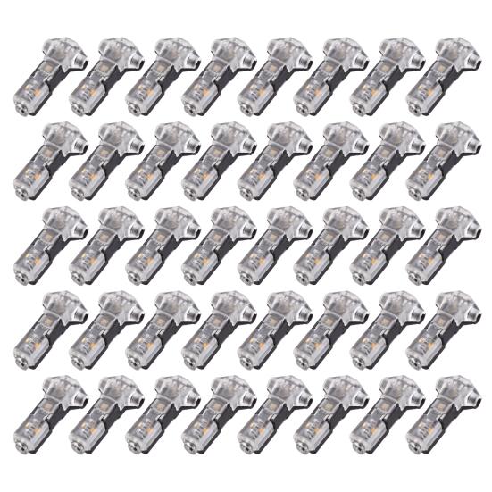 10/20/30/40/50 Pcs T Tap Wire Splice Connectors 3 Way 1 Pin Solderless Low Voltage