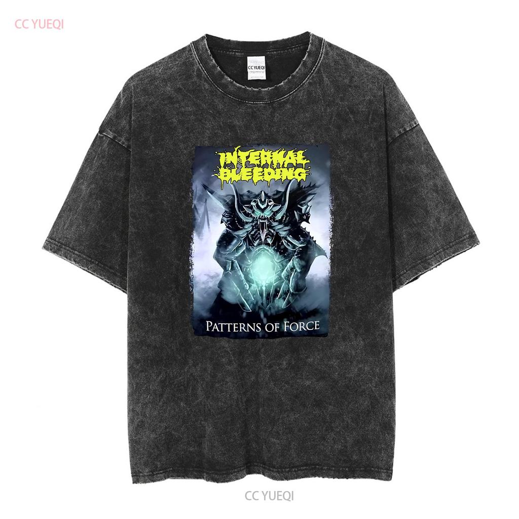 Internal Bleeding Patterns Of Force T Shirt S M L XL Officl Death Metal long or short sleeves vintage Washed Slightly Versatile
