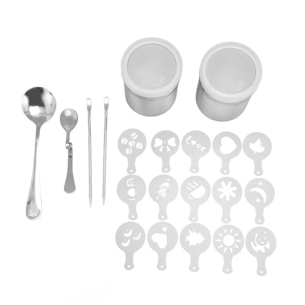 Portable Design Coffee Decorating Stencils Reusable Stencils Coffee Carving Pen For DIY Desserts