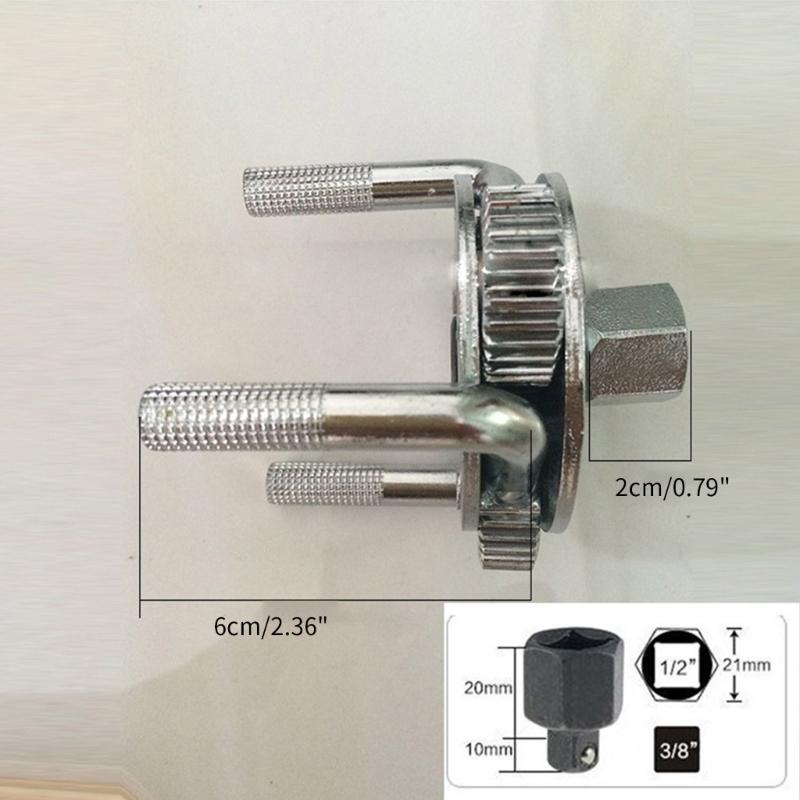 Ключ для разборки масляного фильтра, универсальный регулируемый инструмент с тремя челюстями, подходит для легковых автомобилей, грузовиков, сверхмощный фильтр