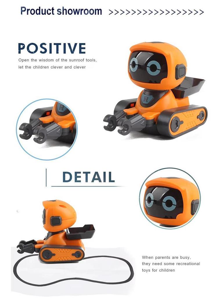 Track Drawing Smart Robot: Fun Early Education Toy with Sound Effects for Kids
