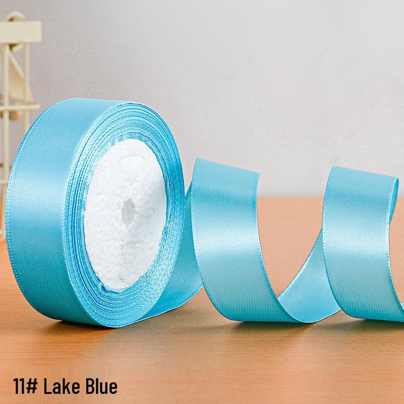 Полиэстеровая атласная лента 2,5 см для подарочной коробки и аксессуаров для волос