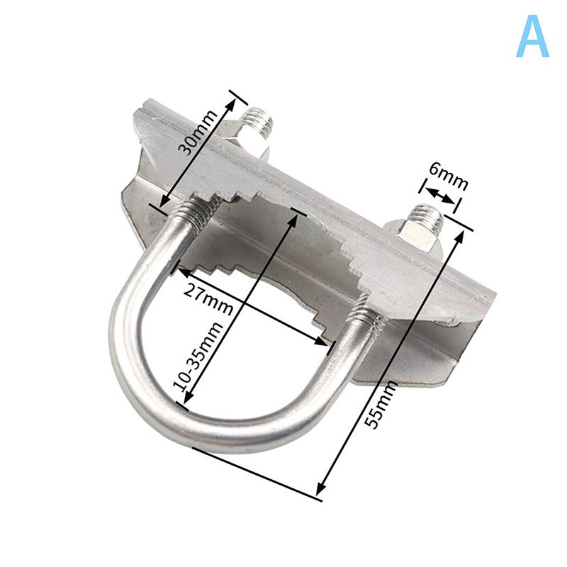 Для ТВ, Си-Би, Любительской связи Двойной Мачтовый Зажим V-образный Блок с U-Болтами M6 Прочный Антикоррозийный Комплект Крепления Мачты к Мачте