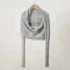 Scarf With Sleeves Women Soft Knitted Wrap New Fashionable Pullover Shawl Windproof Warm Autumn Winter Poncho