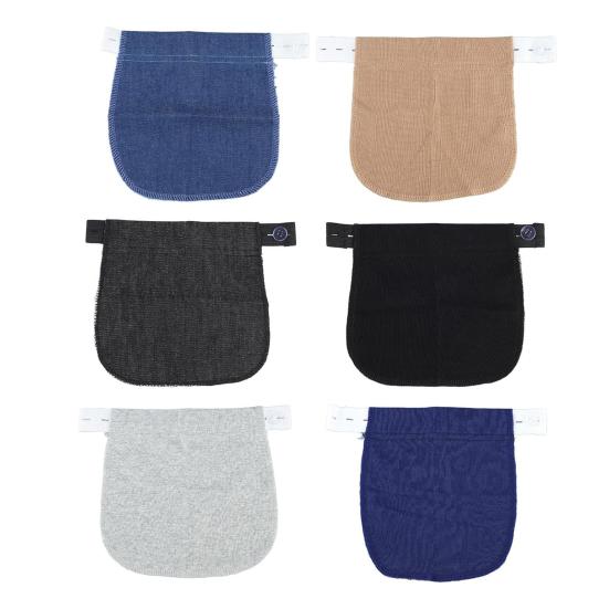 6 шт. джинсовый удлинитель талии для беременных женщин, регулируемый эластичный пояс без шитья, пояс для беременных с пуговицей для будущих мам