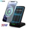30w Wireless Charger Stand For Iphone 14 13 12 Pro 11 Xs Xr X 8 Samsung S22 S21 S20 Fast Charging Dock Station Phone Chargers