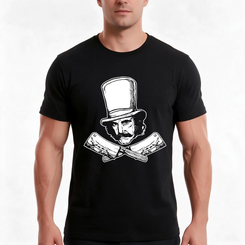 The Butcher (Purist Black And White Version) Tshirt Summer Casual Cotton Tee Oversized Streetwear Tops Vintage Graphic Print
