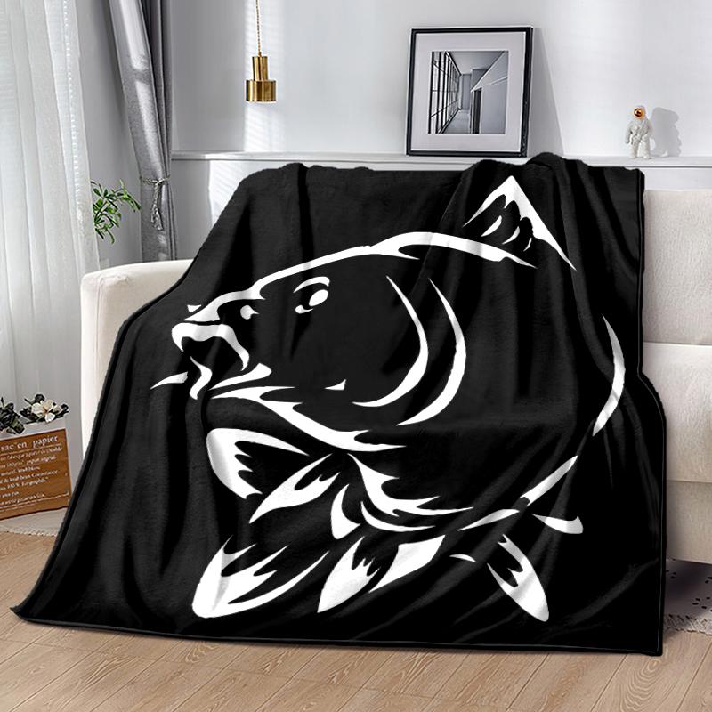 1pc Blanket Nash Tackle Print Design, Lightweight Blanket for Sofa, Bed- Soft &Warm, Gift for All Seasons like Christmas, Halloween