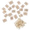 20pcs Cabinet Door Hinges Brass Plated Mini Hinge Small Decorative Jewelry