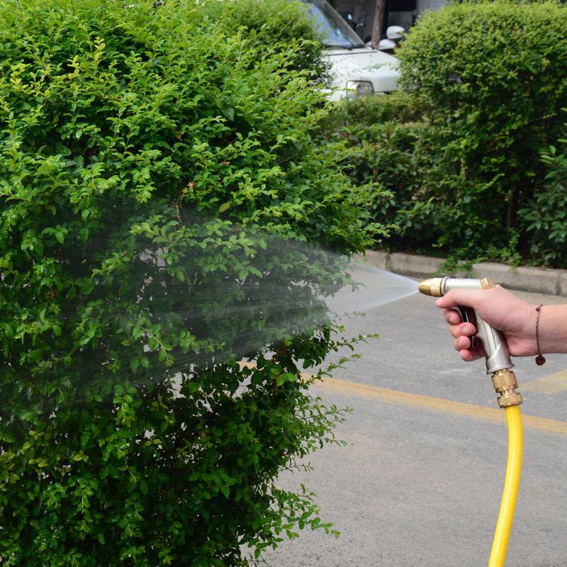 Водяной пистолет с медной насадкой высокого давления и удлиненной штангой для мойки автомобилей и полива сада