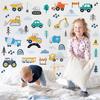Car Wall Sticker Boho Transportation Kindergarten Children's Room Bedroom Decoration Cartoon Wall Sticker