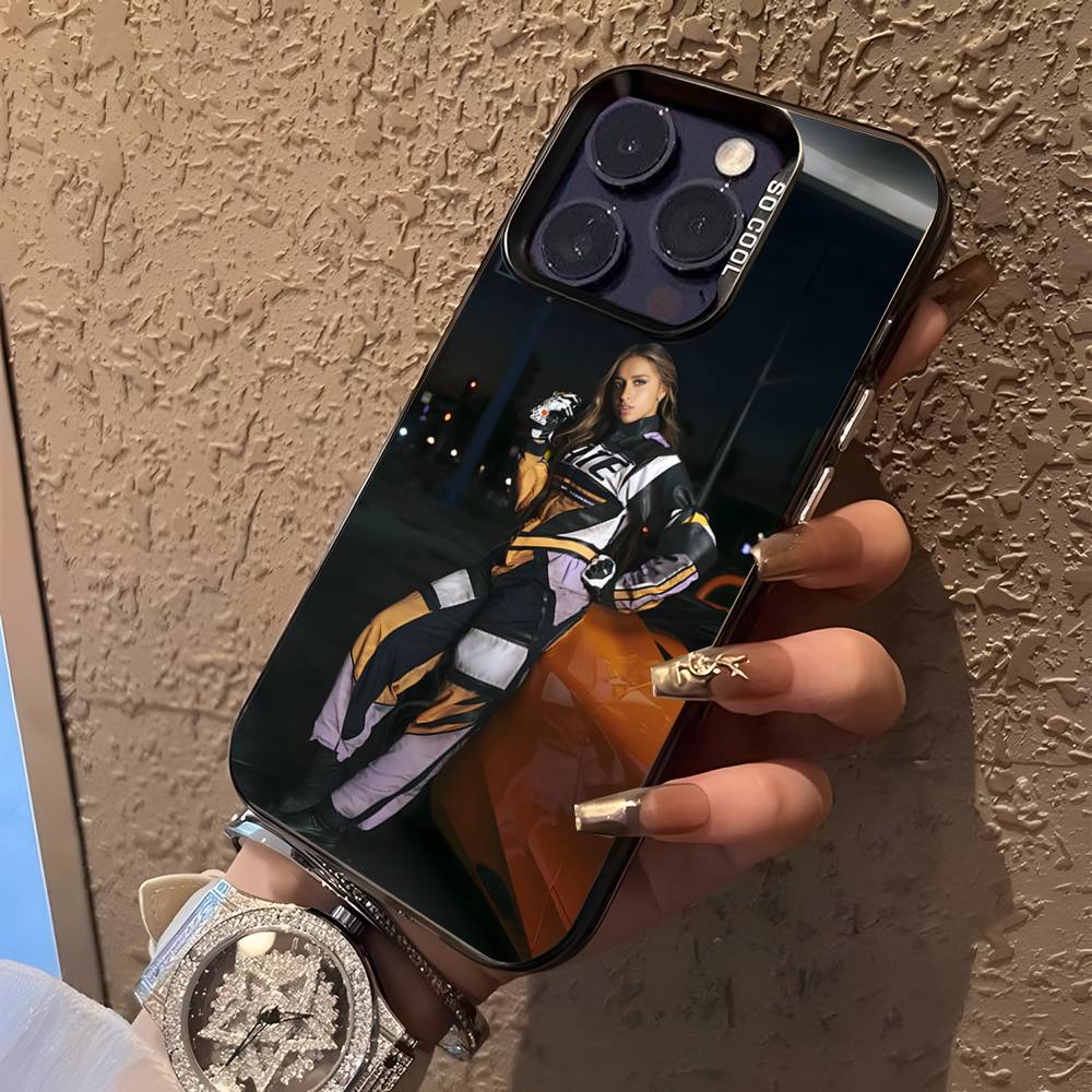 Tate Mcrae So Close To What For iPhone 17,16,15,14,13,12,11,Mini,Pro,E,SE4,XS,MAX Black Candy Matte Cover