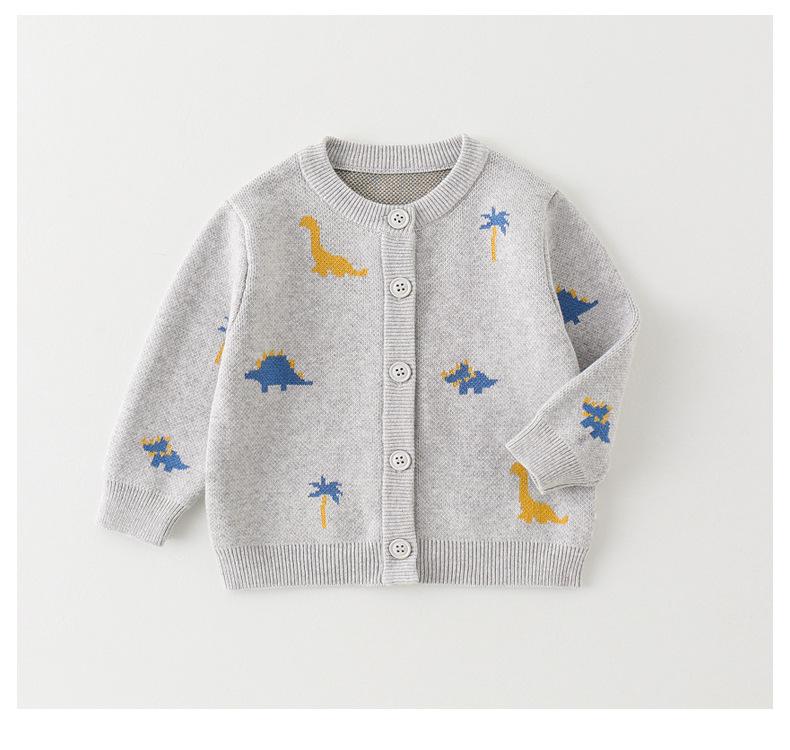 2025 Boys' Autumn Knit Cardigan: Stylish Children's Wool Sweater Jacket