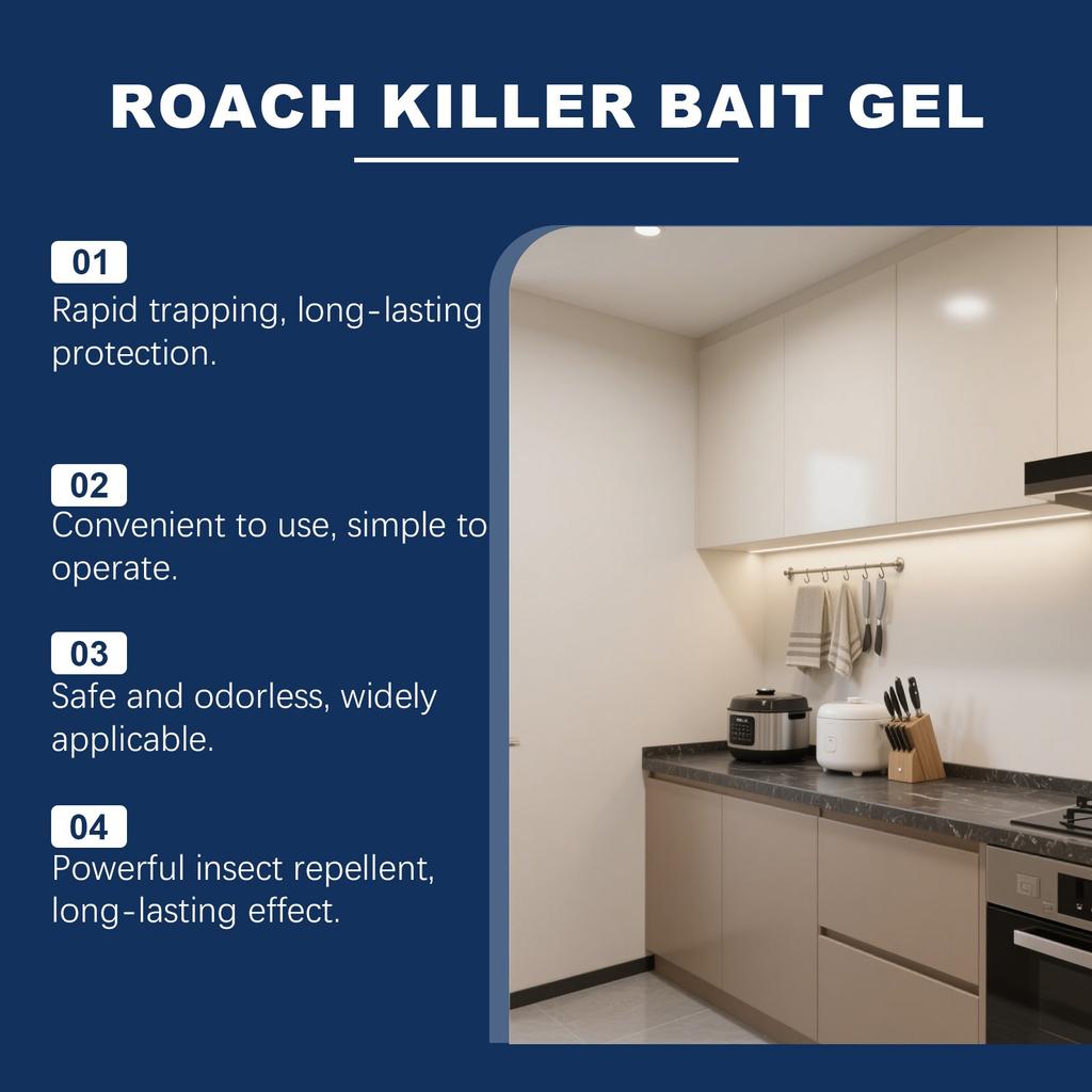 Мазь от тараканов, Бытовой инсектицид, И без запаха для домашнего использования, Кухня, Ванная комната, Дверь, Двор