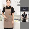 Модные унисекс холщовые водонепроницаемые фартуки для приготовления пищи, многофункциональный фартук для шеф-повара, цветочного магазина, супермаркета