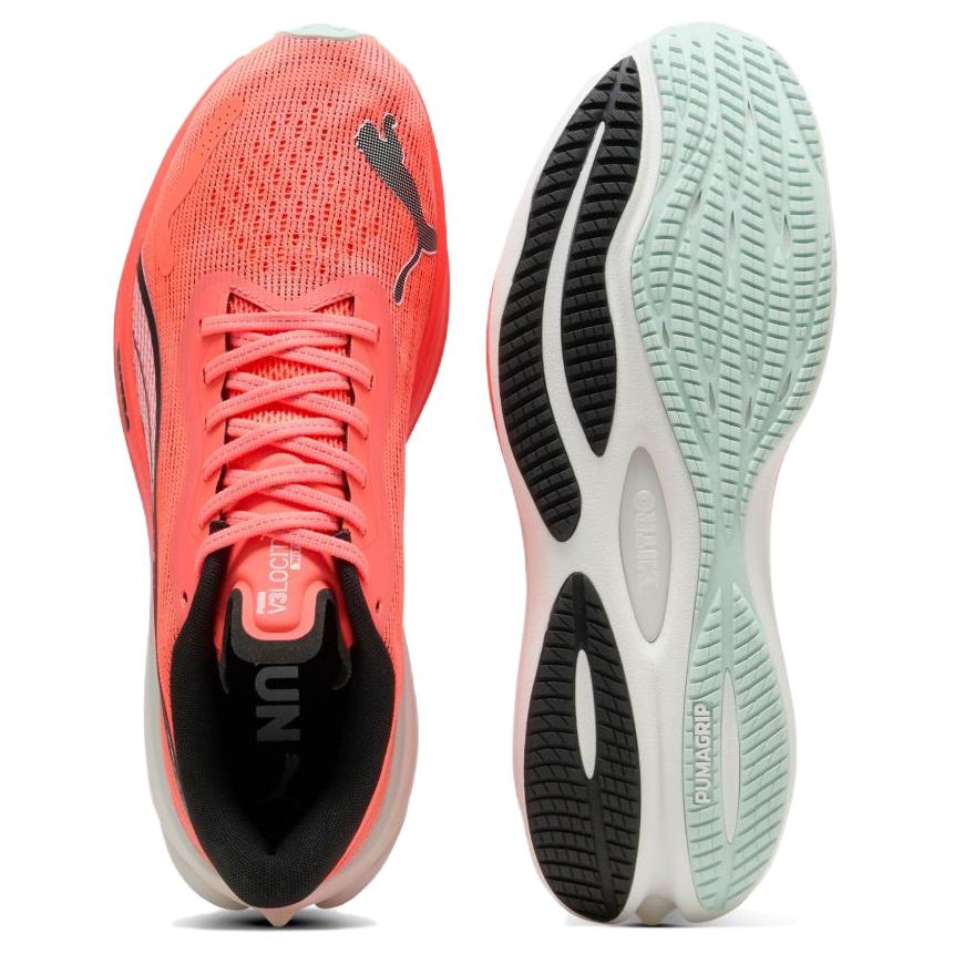 Puma Кроссовки Velocity Nitro 3 Светящийся красный Мужские Оранжевый Черный Белый 377748-24