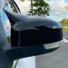 For Ford Focus MK3 2012-2018 Gloss Black Mirror Cover Wing Cap Ox Horn Case Trim