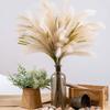 Fake Reed Grass Long-lasting Fade-resistant Realistic Artificial Pampas Grass for Home Wedding Decoration