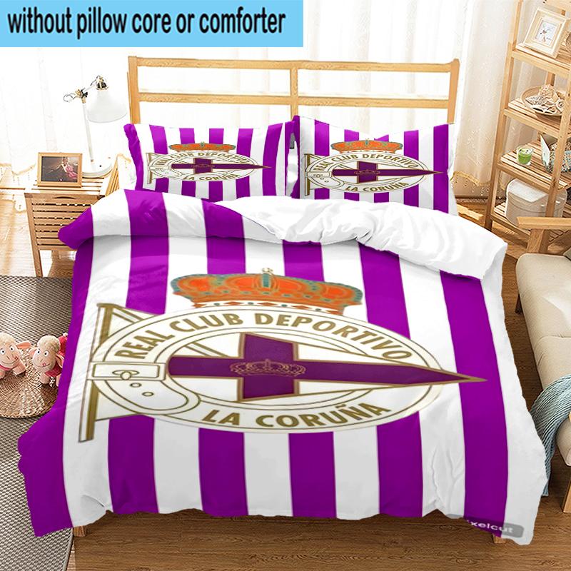 3PCS Deportivo Football Bedding Set,Including 1pc Duvet Cover And 2pcs Pillowcases Perfect for Bedroom, Dormitory, Fan Christmas gift