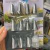 Утолщенные многоразовые одноразовые кондитерские мешки и набор насадок для украшения торта - 100 штук (Большой, Средний, Маленький)