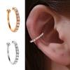 1PC Fashion Classic Simple Rhinestone C Shape Ear Clip Women Earrings Jewelry