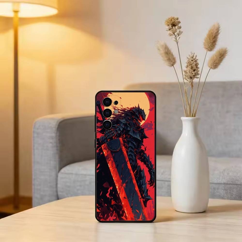 Крутой Популярный Чехол Для Телефона С Комиксом B-Berserk Для Samsung S25,S24,S21,S22,S23,S30,Ultra,S20,Plus,Fe, Мягкий Силиконовый Черный Чехол