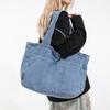 Джинсовая трендовая сумка через плечо 2025 Осень Новая мода Большая вместимость Сумка через плечо Студенческая 通勤 Дорожная сумка-тоут