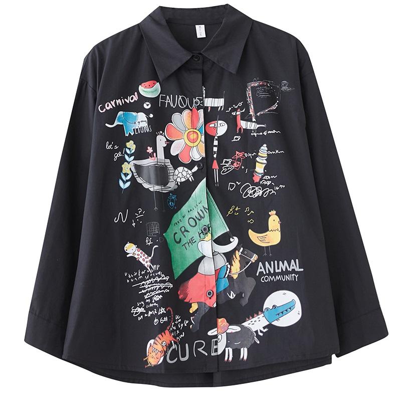 Длинные рукава свободные хлопковые рубашки и блузки для блузки Повседневные свободные топы весна-лето женские рубашки на пуговицах